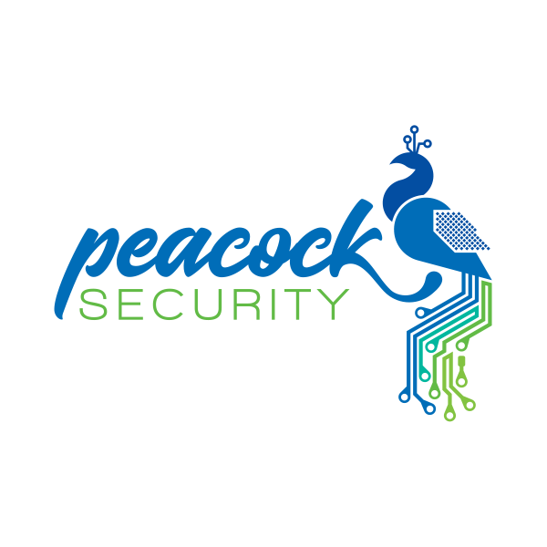 Peacock Security 5-color logo